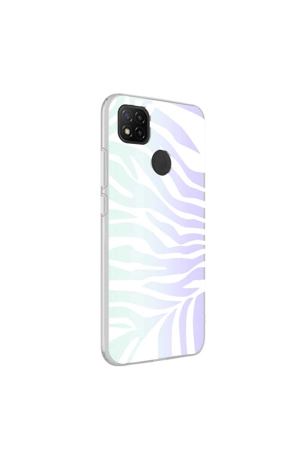 Xiaomi Redmi 9C Kılıf Zore M-Blue Desenli Kapak