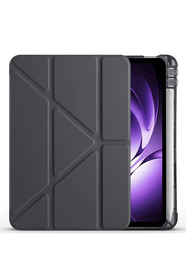 Xiaomi Redmi K Pad Kılıf Zore Tri Folding Kalem Bölmeli Standlı Kılıf
