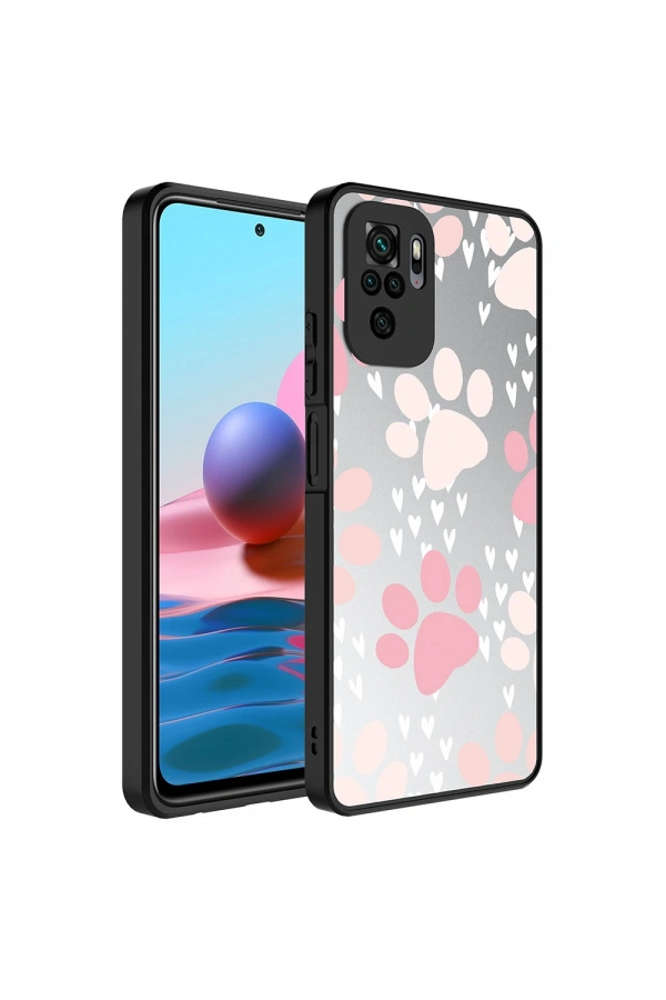 Xiaomi Redmi Note 10 Kılıf Aynalı Desenli Kamera Korumalı Parlak Zore Mirror Kapak