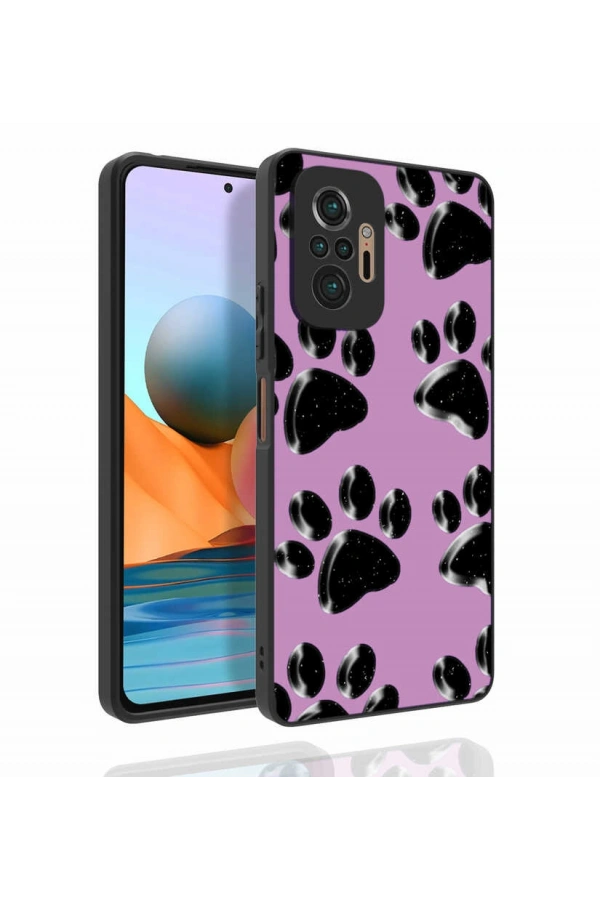 Xiaomi Redmi Note 10 Pro Kılıf Desenli Kamera Korumalı Parlak Zore Nora Kapak