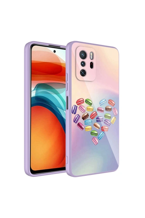 Xiaomi Redmi Note 10 Pro Kılıf Kamera Korumalı Desenli Sert Silikon Zore Epoksi Kapak