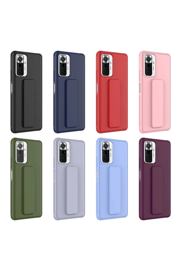 Xiaomi Redmi Note 10 Pro Kılıf Zore Qstand Kapak