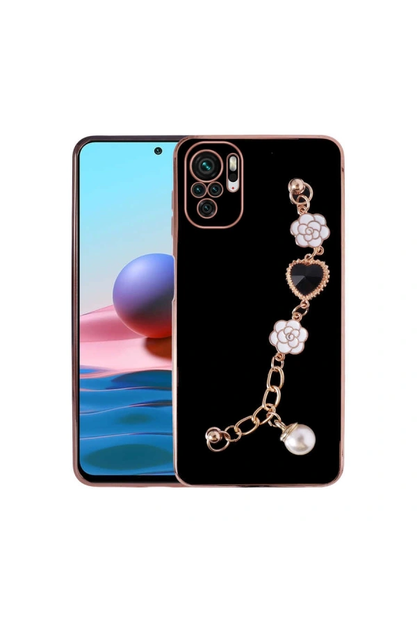 Xiaomi Redmi Note 10S Kılıf El Tutamaçlı Kamera Korumalı Zore Taka Silikon Kapak