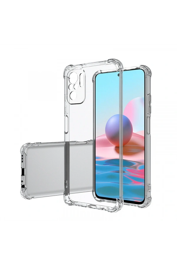 Xiaomi Redmi Note 10S Kılıf Zore Kamera Korumalı Nitro Anti Shock Silikon