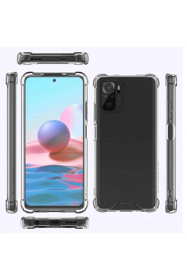 Xiaomi Redmi Note 10S Kılıf Zore Nitro Anti Shock Silikon
