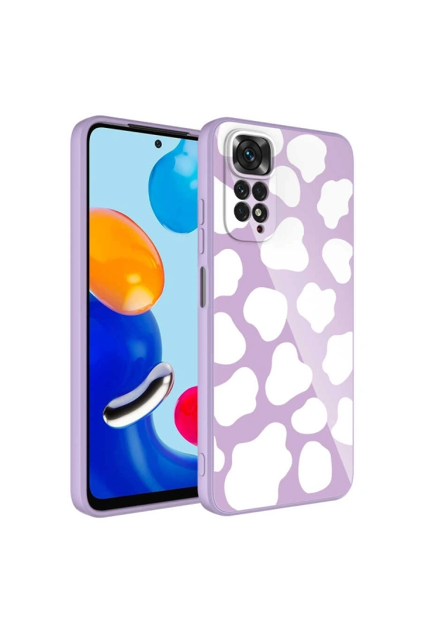Xiaomi Redmi Note 11 Global Kılıf Kamera Korumalı Desenli Sert Silikon Zore Epoksi Kapak