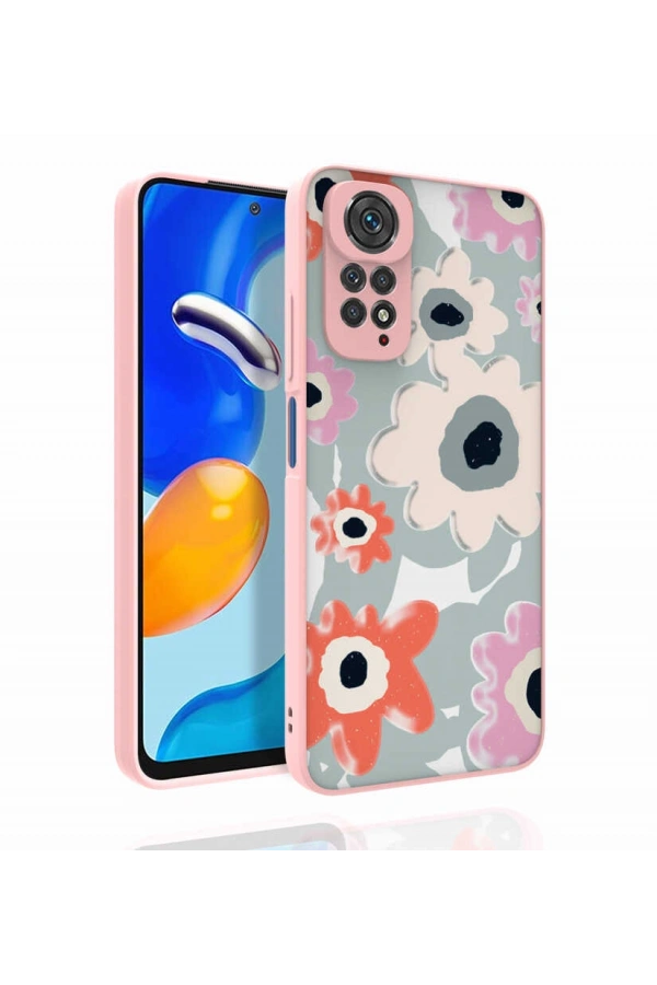 Xiaomi Redmi Note 11S Global Kılıf Desenli Kamera Korumalı Parlak Zore Nora Kapak