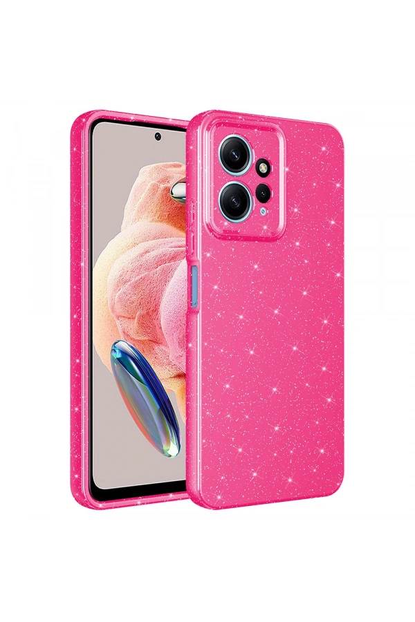 Xiaomi Redmi Note 12 4G Kılıf Kamera Korumalı Simli Lüks Zore Koton Kapak