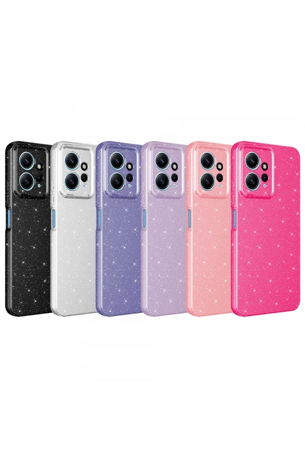 Xiaomi Redmi Note 12 4G Kılıf Kamera Korumalı Simli Lüks Zore Koton Kapak