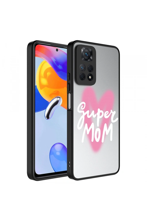 Xiaomi Redmi Note 12 Pro 4G Kılıf Aynalı Desenli Kamera Korumalı Parlak Zore Mirror Kapak