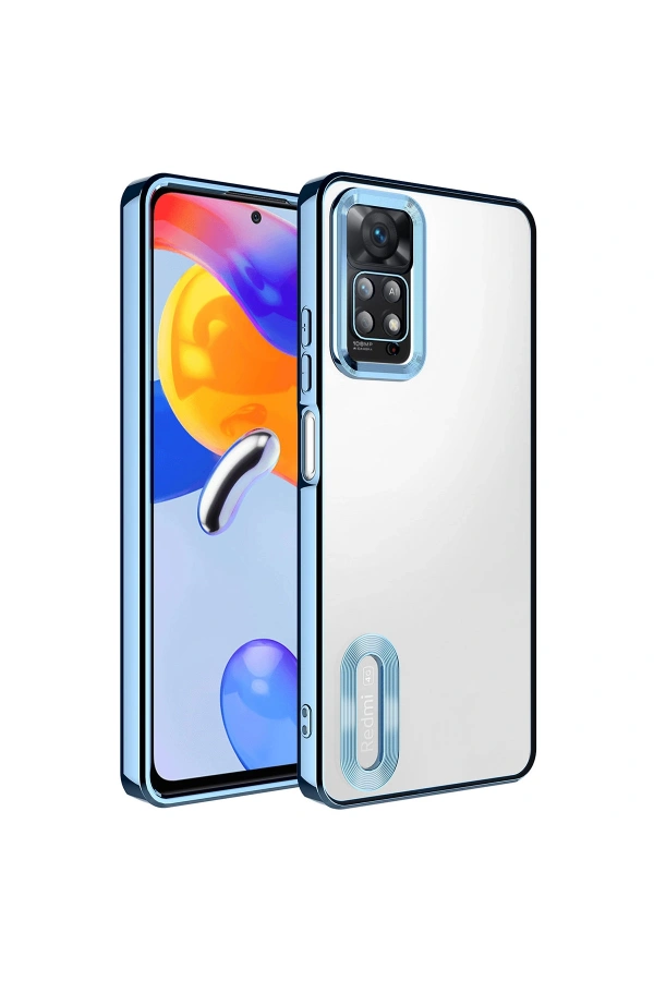Xiaomi Redmi Note 12 Pro 4G Kılıf Kamera Korumalı Logo Gösteren Zore Omega Kapak