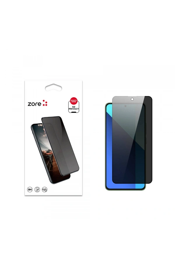 Xiaomi Redmi Note 13 4G Zore New 5D Privacy Temperli Ekran Koruyucu