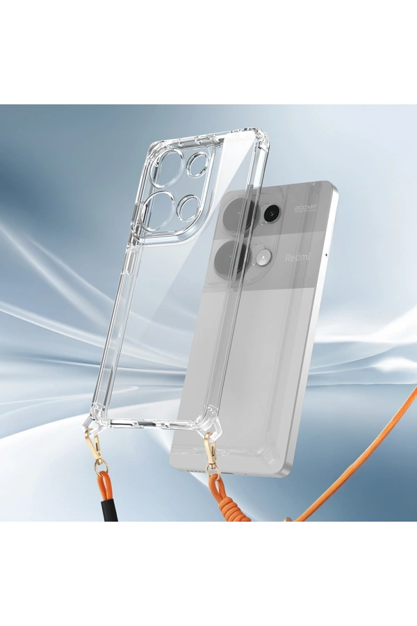 Xiaomi Redmi Note 13 Pro 4G Kılıf Airbagli Takılabilir Askı Aparatlı Zore Snap Silikon Kapak