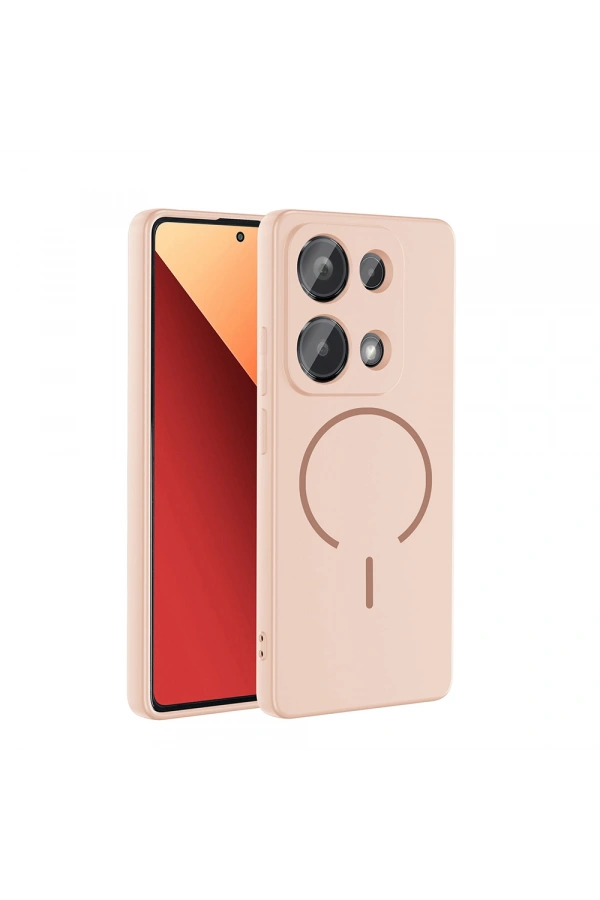 Xiaomi Redmi Note 13 Pro 4G Kılıf M-safe Şarj Özellikli Zore Meta Kapak