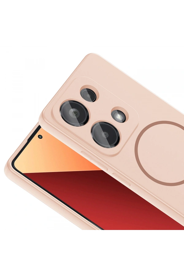 Xiaomi Redmi Note 13 Pro 4G Kılıf M-safe Şarj Özellikli Zore Meta Kapak
