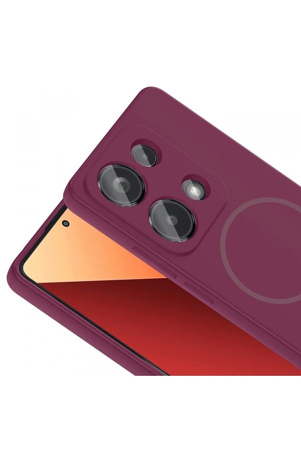 Xiaomi Redmi Note 13 Pro 4G Kılıf M-safe Şarj Özellikli Zore Meta Kapak