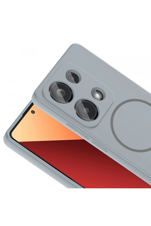 Xiaomi Redmi Note 13 Pro 4G Kılıf M-safe Şarj Özellikli Zore Meta Kapak