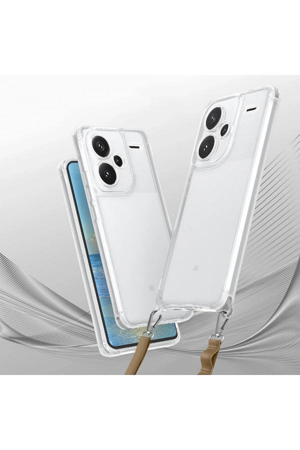 Xiaomi Redmi Note 13 Pro Plus 5G Kılıf Airbagli Takılabilir Askı Aparatlı Zore Snap Silikon Kapak