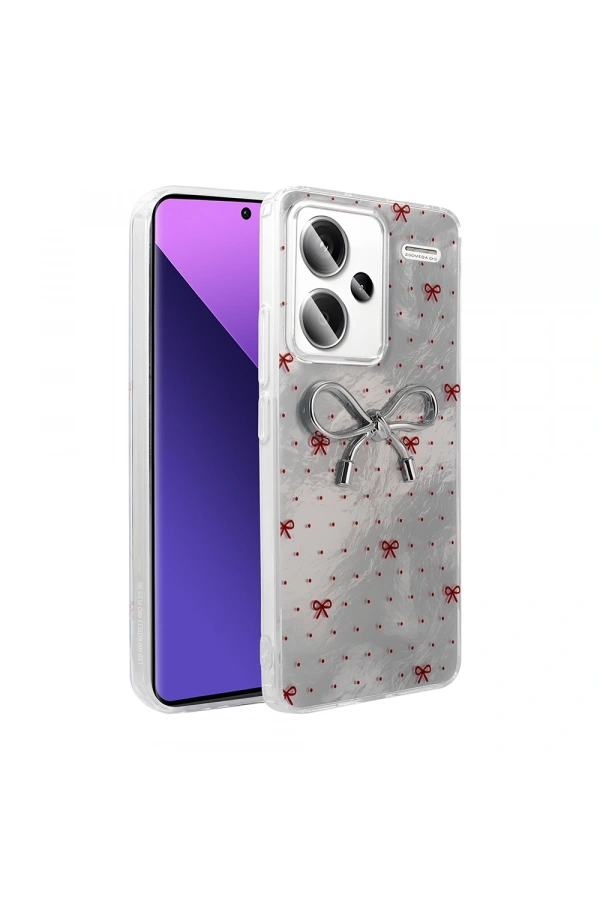 Xiaomi Redmi Note 13 Pro Plus 5G Kılıf Kamera Korumalı Figürlü Zore Ponti Silikon Kapak