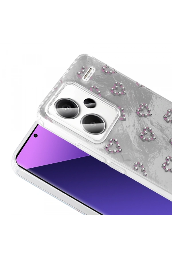 Xiaomi Redmi Note 13 Pro Plus 5G Kılıf Kamera Korumalı Figürlü Zore Ponti Silikon Kapak