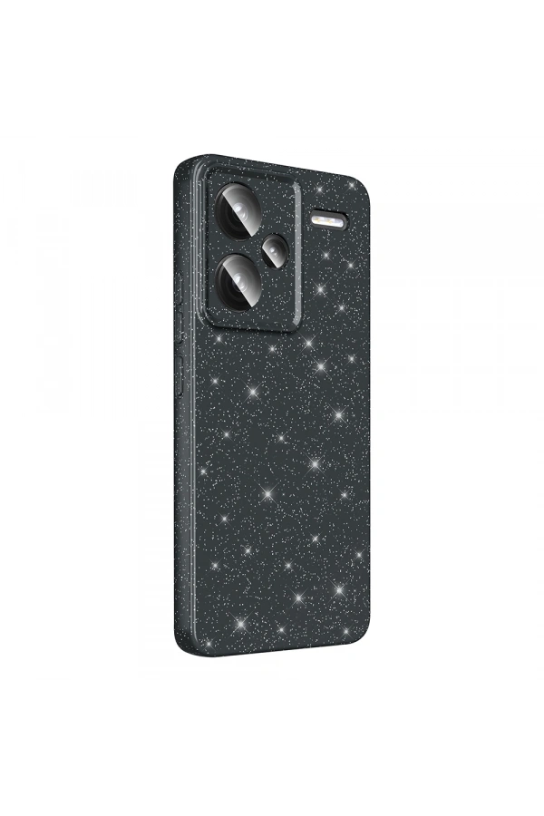 Xiaomi Redmi Note 13 Pro Plus 5G Kılıf Kamera Korumalı Simli Lüks Zore Koton Kapak