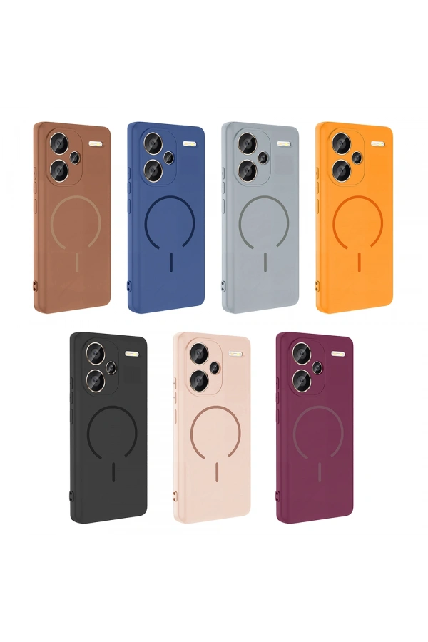 Xiaomi Redmi Note 13 Pro Plus 5G Kılıf M-safe Şarj Özellikli Zore Meta Kapak