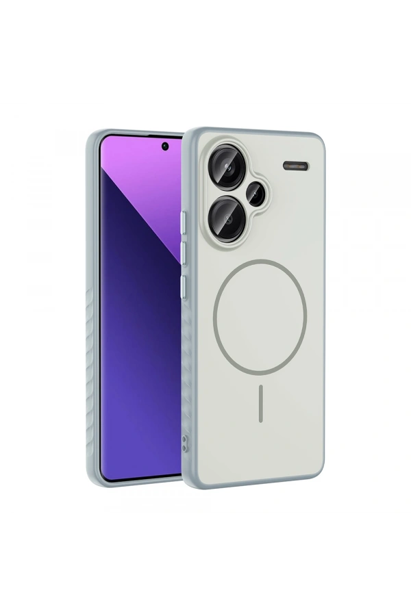 Xiaomi Redmi Note 13 Pro Plus 5G Kılıf M-safe Şarj Özellikli Zore Tea Kapak