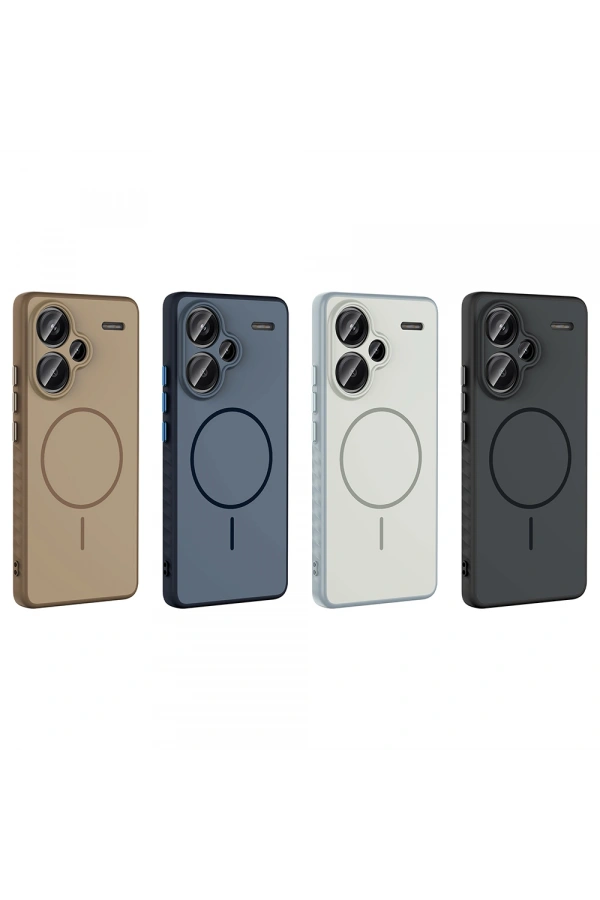 Xiaomi Redmi Note 13 Pro Plus 5G Kılıf M-safe Şarj Özellikli Zore Tea Kapak