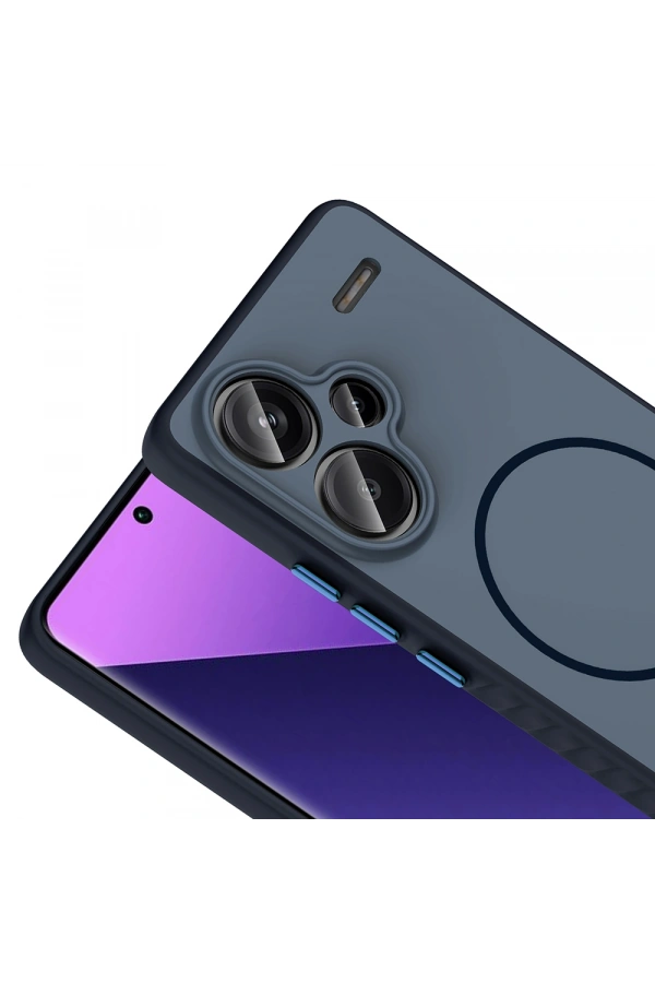 Xiaomi Redmi Note 13 Pro Plus 5G Kılıf M-safe Şarj Özellikli Zore Tea Kapak