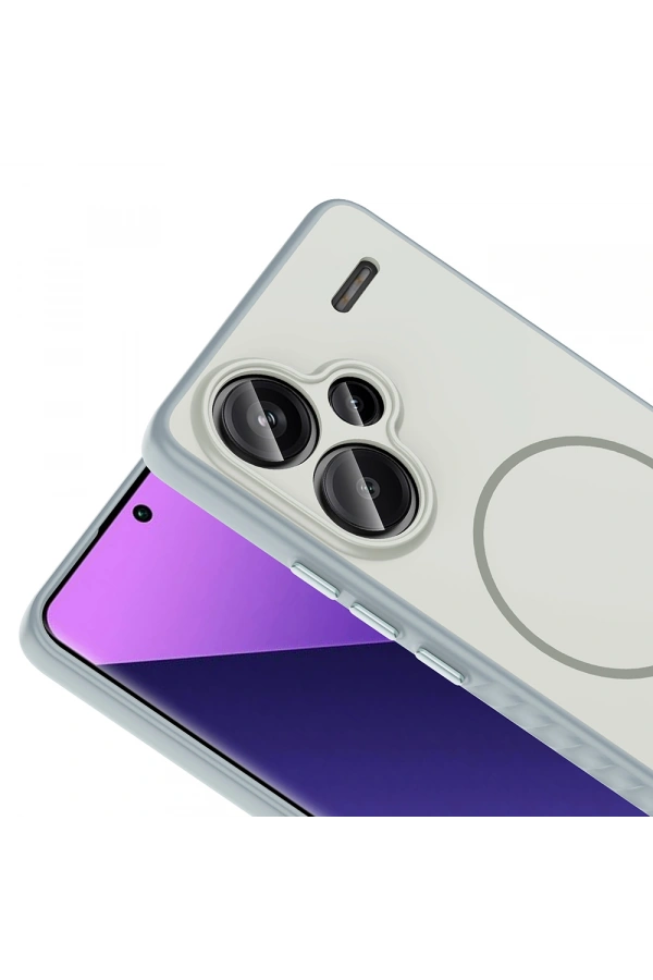Xiaomi Redmi Note 13 Pro Plus 5G Kılıf M-safe Şarj Özellikli Zore Tea Kapak