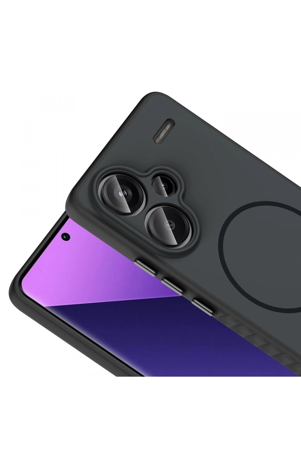 Xiaomi Redmi Note 13 Pro Plus 5G Kılıf M-safe Şarj Özellikli Zore Tea Kapak