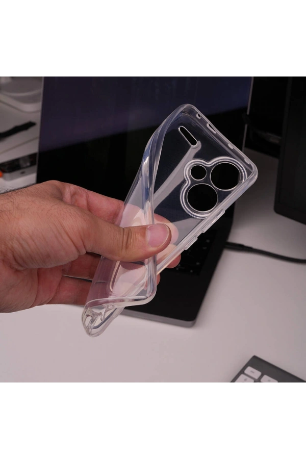 Xiaomi Redmi Note 13 Pro Plus 5G Kılıf Zore 2mm Anti Shock Silikon