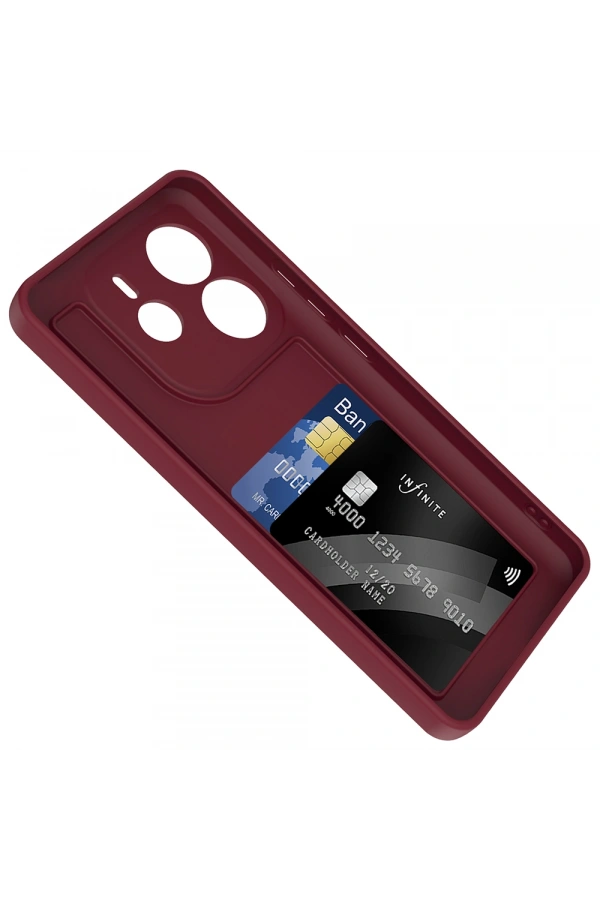 Xiaomi Redmi Note 14 4G Kılıf Kamera Korumalı Kartlık Hazneli Zore Vitra Kapak