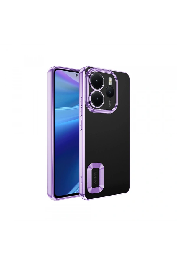 Xiaomi Redmi Note 14 4G Kılıf Kamera Korumalı Logo Gösteren Zore Omega Kapak