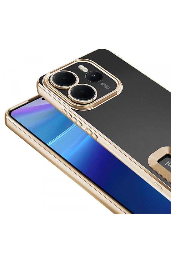 Xiaomi Redmi Note 14 4G Kılıf Kamera Korumalı Logo Gösteren Zore Omega Kapak