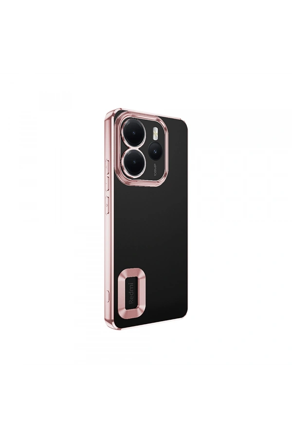 Xiaomi Redmi Note 14 4G Kılıf Kamera Korumalı Logo Gösteren Zore Omega Kapak