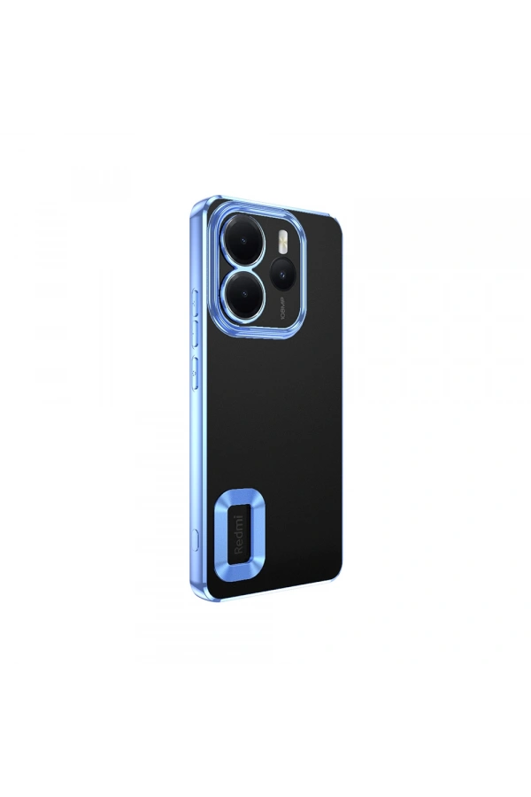 Xiaomi Redmi Note 14 4G Kılıf Kamera Korumalı Logo Gösteren Zore Omega Kapak