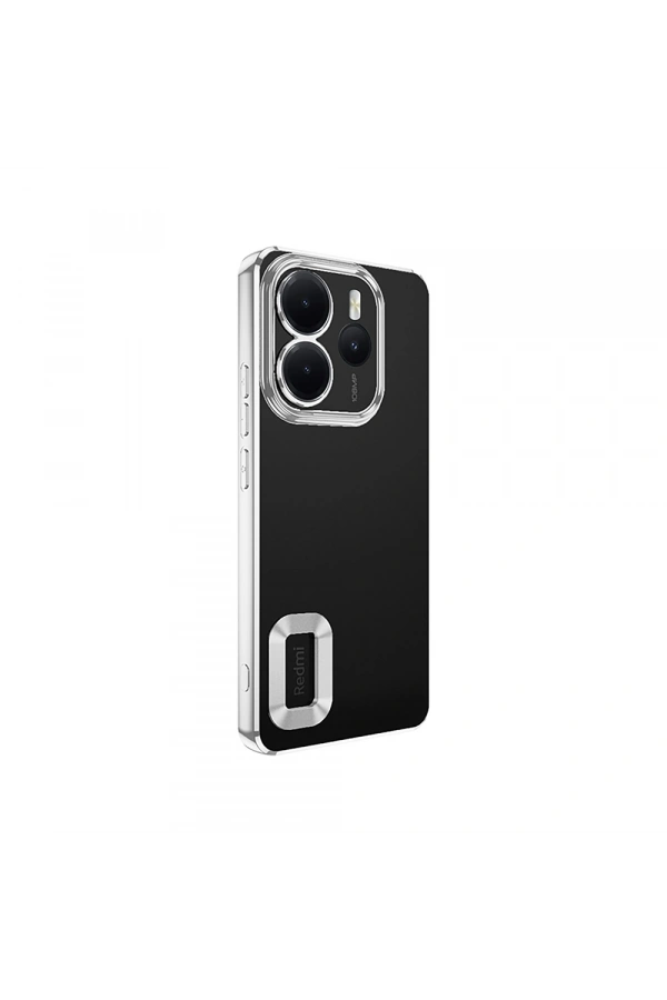 Xiaomi Redmi Note 14 4G Kılıf Kamera Korumalı Logo Gösteren Zore Omega Kapak