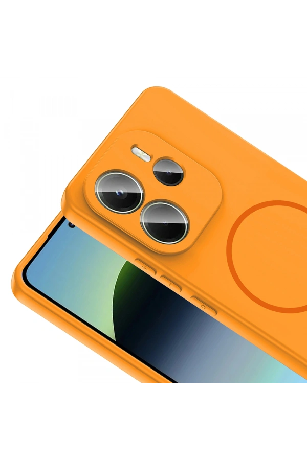 Xiaomi Redmi Note 14 4G Kılıf M-safe Şarj Özellikli Zore Meta Kapak
