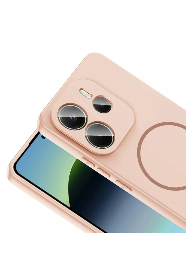 Xiaomi Redmi Note 14 4G Kılıf M-safe Şarj Özellikli Zore Meta Kapak