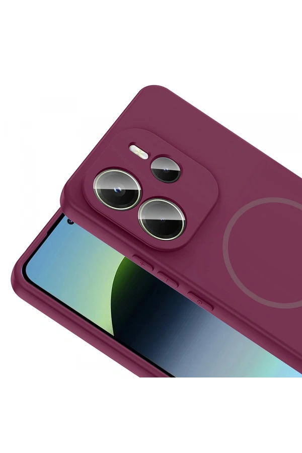 Xiaomi Redmi Note 14 4G Kılıf M-safe Şarj Özellikli Zore Meta Kapak