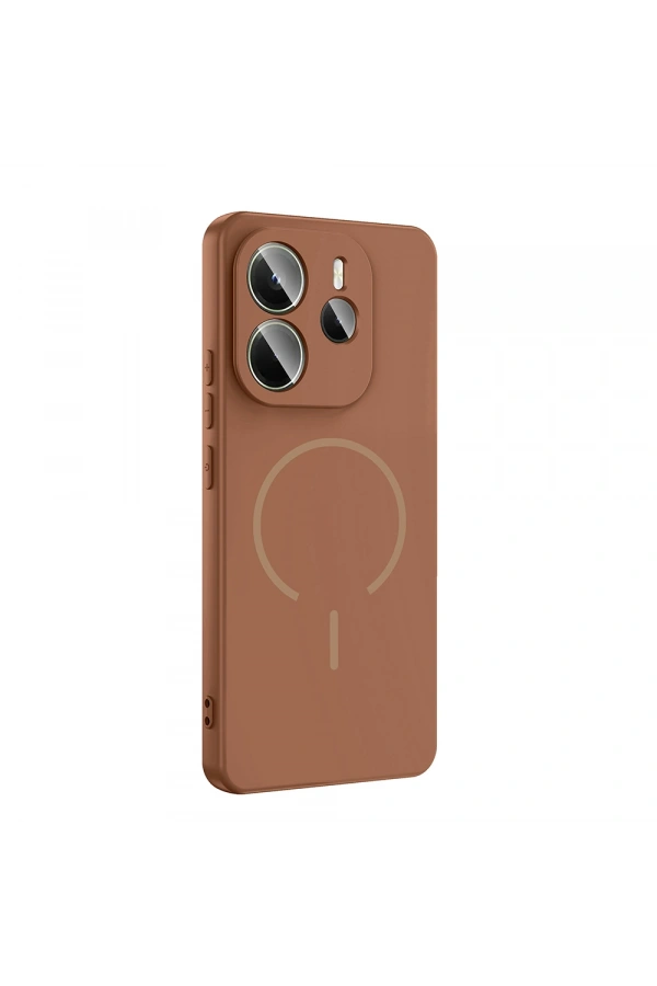 Xiaomi Redmi Note 14 4G Kılıf M-safe Şarj Özellikli Zore Meta Kapak