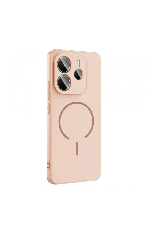 Xiaomi Redmi Note 14 4G Kılıf M-safe Şarj Özellikli Zore Meta Kapak