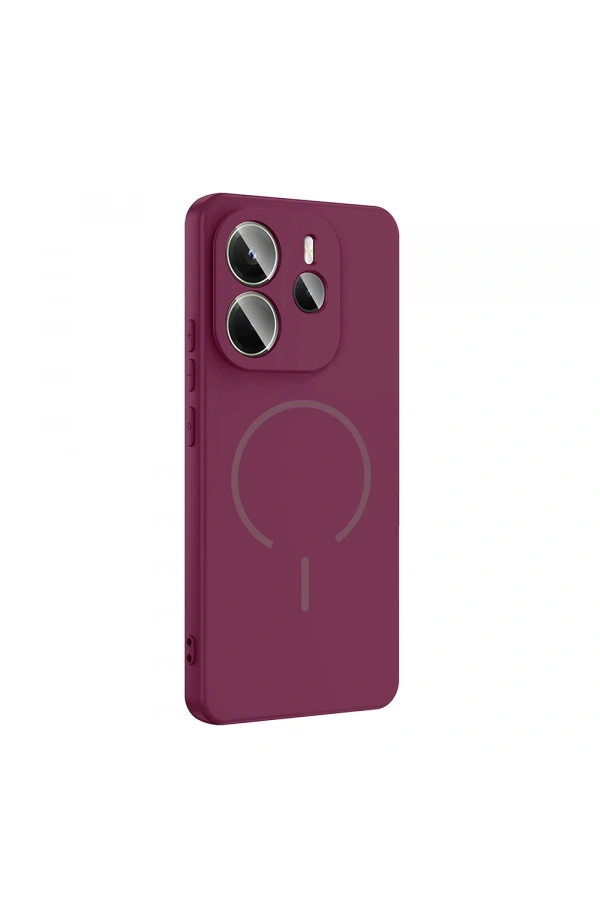 Xiaomi Redmi Note 14 4G Kılıf M-safe Şarj Özellikli Zore Meta Kapak