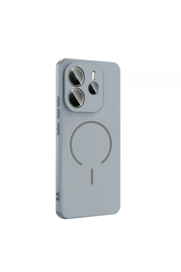 Xiaomi Redmi Note 14 4G Kılıf M-safe Şarj Özellikli Zore Meta Kapak
