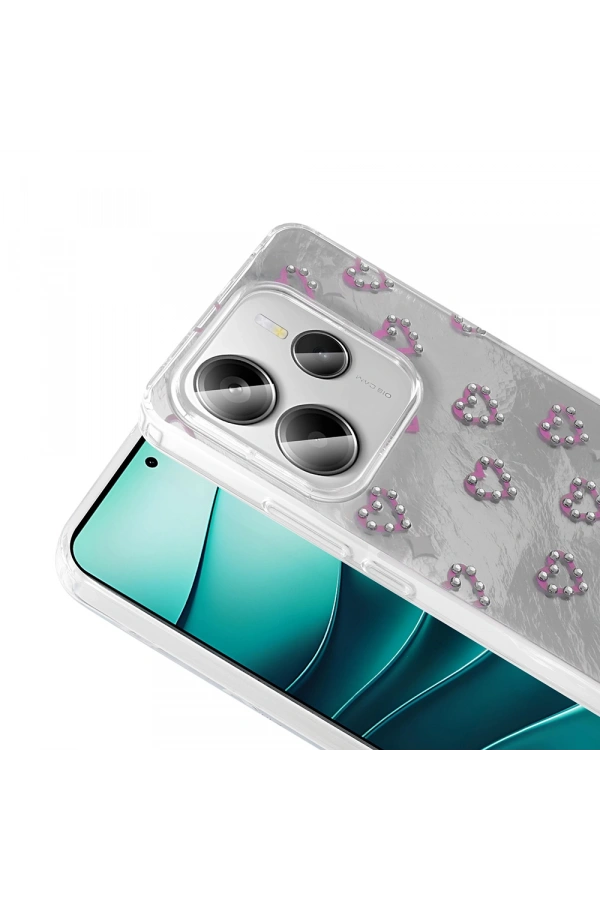 Xiaomi Redmi Note 14 5G Kılıf Kamera Korumalı Figürlü Zore Ponti Silikon Kapak