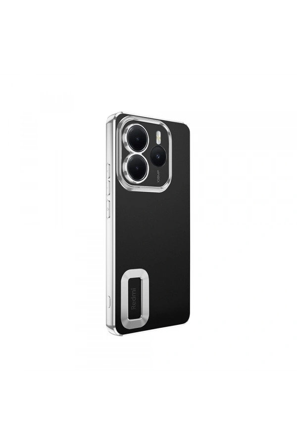 Xiaomi Redmi Note 14 5G Kılıf Kamera Korumalı Logo Gösteren Zore Omega Kapak
