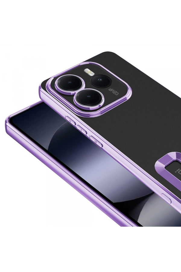Xiaomi Redmi Note 14 5G Kılıf Kamera Korumalı Logo Gösteren Zore Omega Kapak