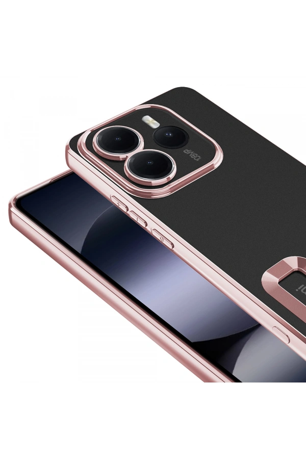 Xiaomi Redmi Note 14 5G Kılıf Kamera Korumalı Logo Gösteren Zore Omega Kapak