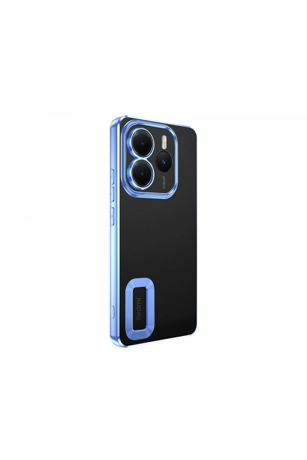 Xiaomi Redmi Note 14 5G Kılıf Kamera Korumalı Logo Gösteren Zore Omega Kapak